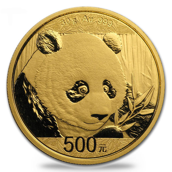 China Panda 30 Gramm Goldmünze 2018 kaufen und verkaufen