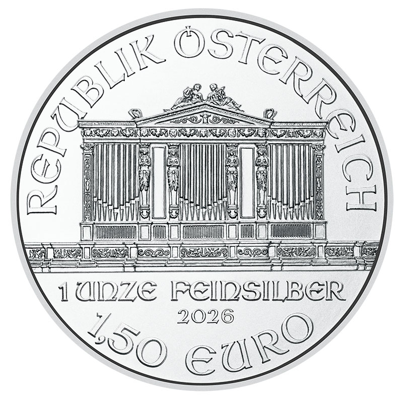 Wiener Philharmoniker 1 Unze Silbermünze 2026
