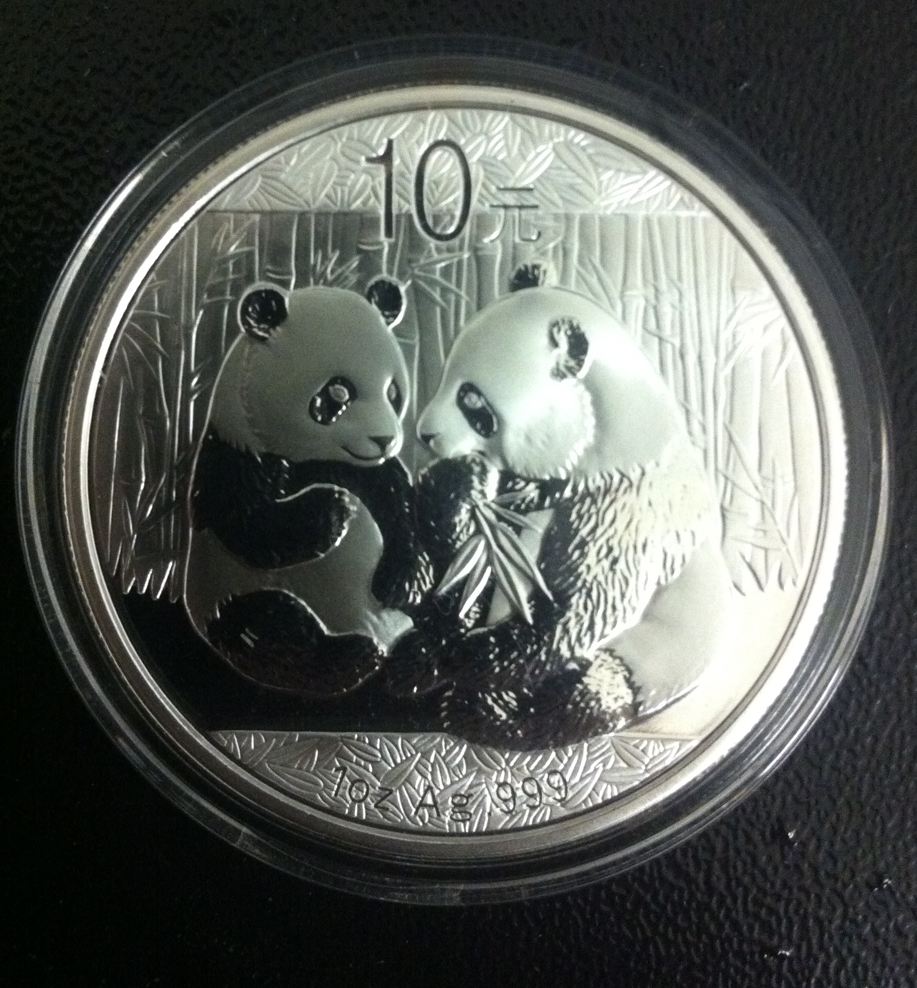 China Panda 1 Unze Silbermünze 2009