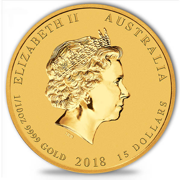 15 Dollar Lunar Hund 2018