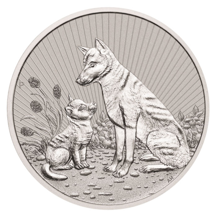 Next Generation Dingo 2 Oz Silber 2022 Revers Motiv Wildhund