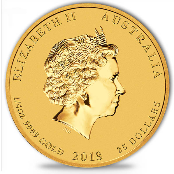 25 Dollar Gold 2018 Lunar Hund