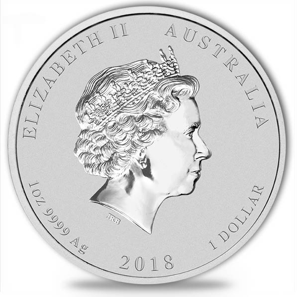lunar Hund 1 unze Silber 1 Dollar Nennwert