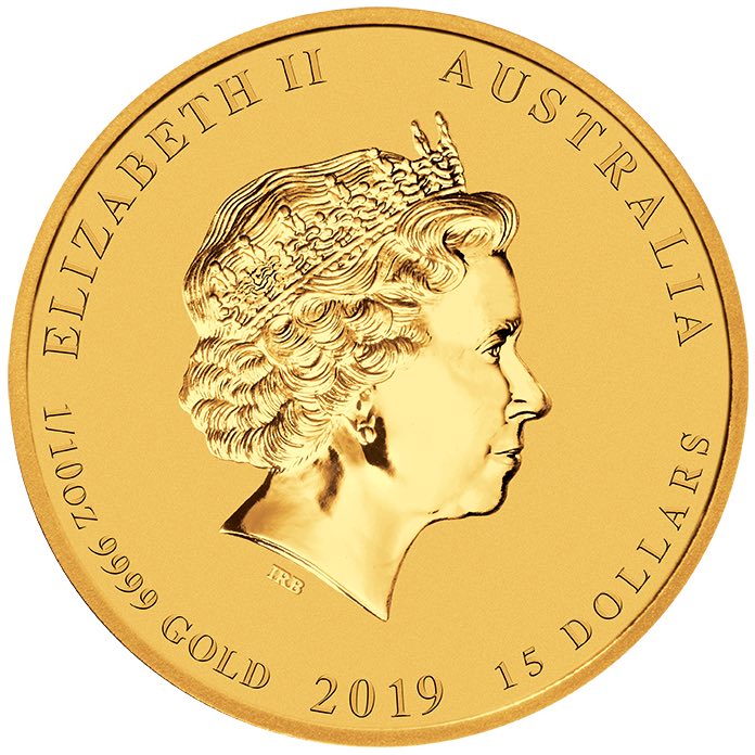15 Dollar Lunar Schwein 2019