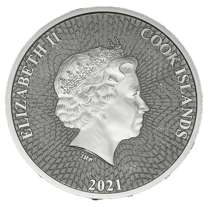 Cook Island Silver Star 1/10 Oz Silbermünze 2021 Vorderseite