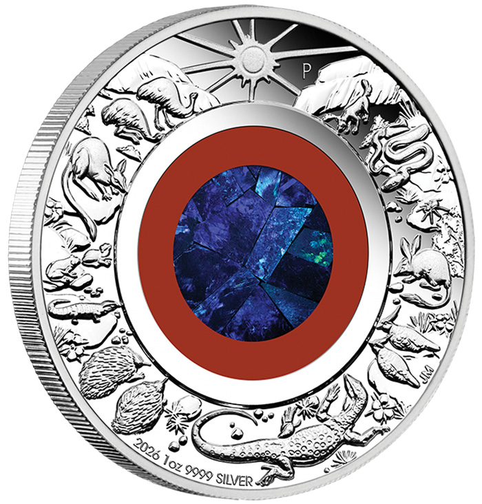 Wonders of Australia Outback 1 Unze Silber Opal 2026 Motivseite