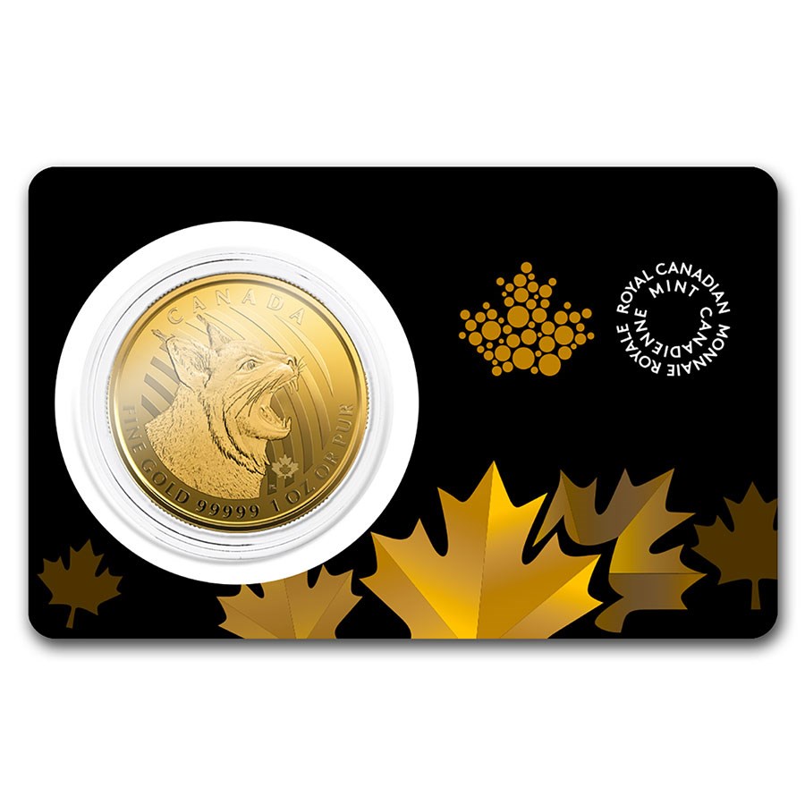 Call of the Wild Bobcat 1 Unze Gold 2020 im Blister