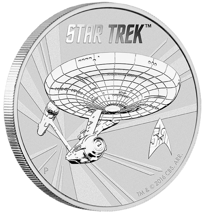 Star Trek Enterprise 1 Unze Silbermünze 2016 kaufen und verkaufen 