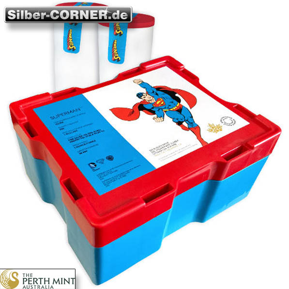 Masterbox Silbermünze superman