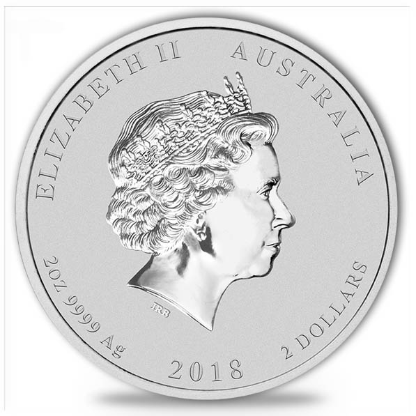 2 Dollar Lunar Hund 2018