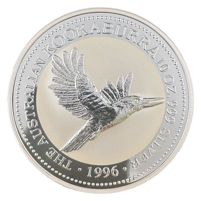 Australien Kookaburra 10 Unzen Silber 1996