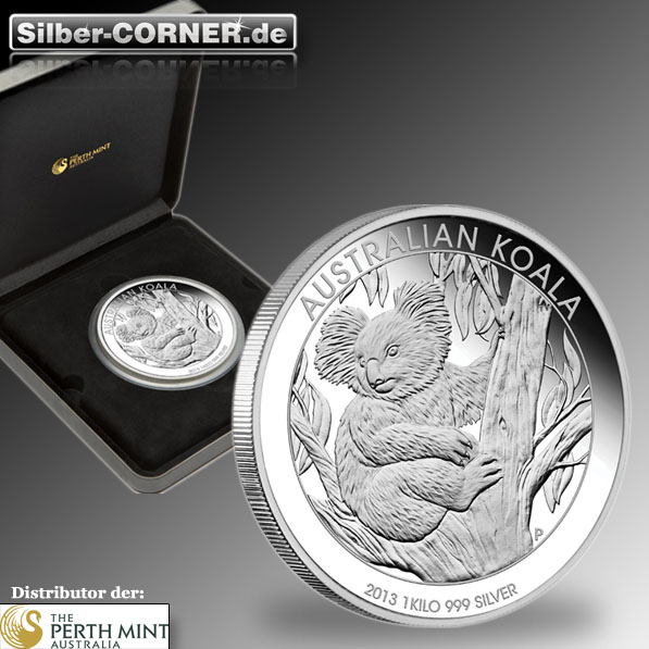Koala 1 KG Silber 2013 Proof  +Box +COA*