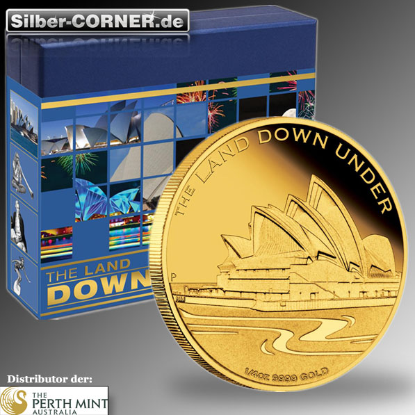 The Land Down Under - Opera House 1/4 Oz Gold Proof Coin