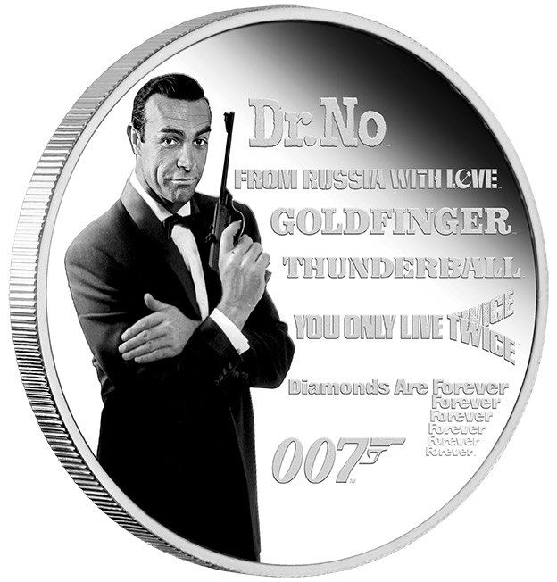 James Bond Legacy Serie 1 Unze Silber 2021 Sean Connery + Box +COA*