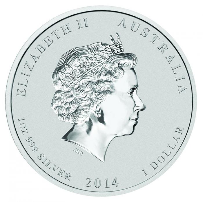 1 Dollar Privy Mark Pferd 2014