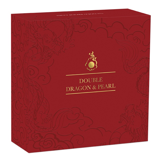 Umverpackung Double Dragon Mother of Pearl 2 Unzen Gold 2024