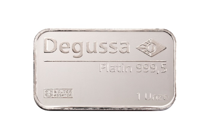 Platinbarren verschiedene Hersteller LBMA