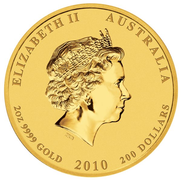 200 Dollar Tiger 2010 Goldmünze