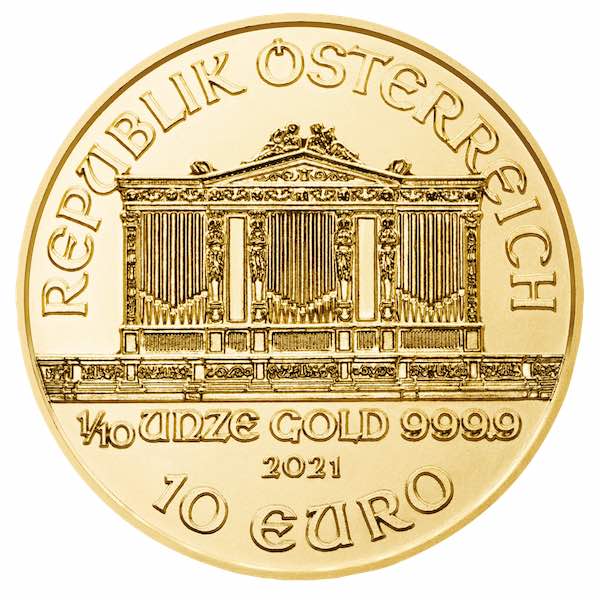 10 Euro Wiener Philharmoniker Gold 