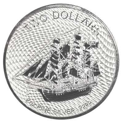 2 Dollar Cook Island Silbermünze Bounty verschiedene