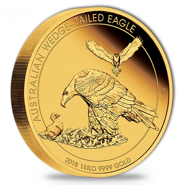 Wedge Tailed Eagle - 1 KG Gold Proof 2019 + Box + COA