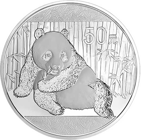 China Panda 5 Unzen Silber Proof 2015 