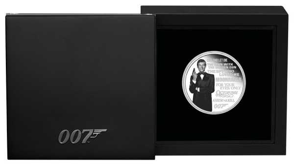 James Bond - Roger Moore - Legacy Serie 1 Oz Silber Proof + Box +COA*