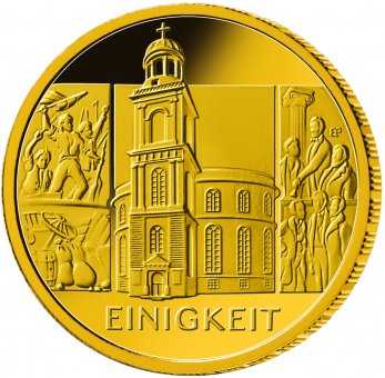 Säulen der Demokratie - Einigkeit - 100 Euro Gold 1/2 Oz