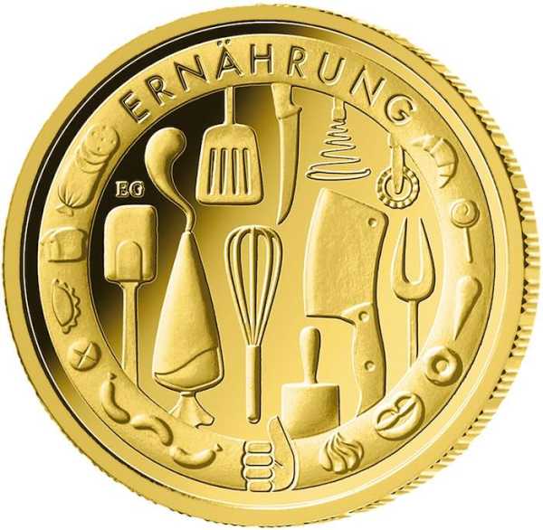 Deutsches Handwerk Ernährung 50 Euro Goldmünze 2023