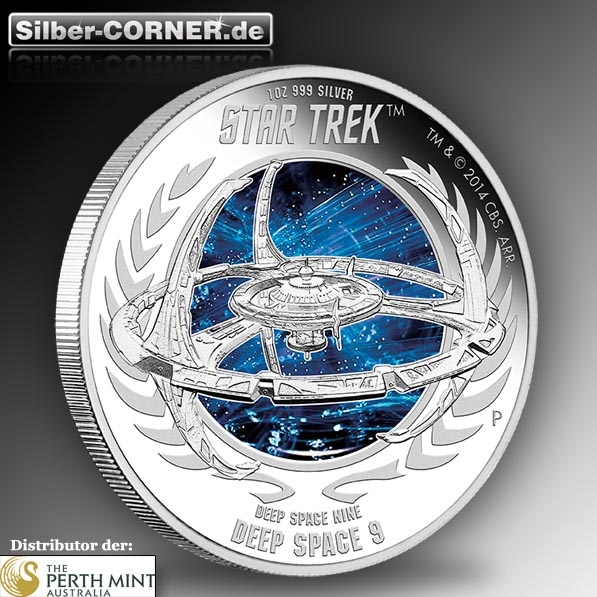 Star Trek - Deep Space Nine - DS9 1 Oz Silber Proof ohne Umverpackung*