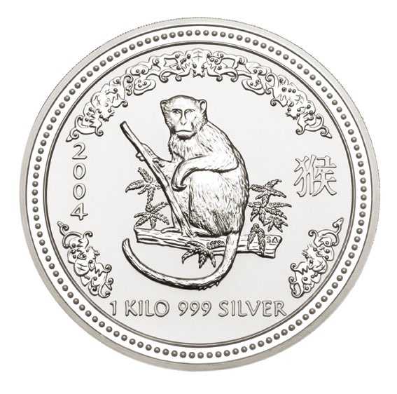Lunar I Jahr des Affen 1 KG Silbermünze 2004