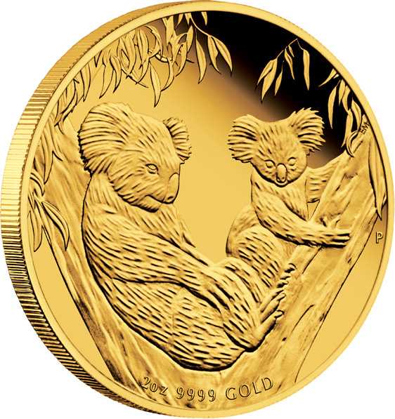 Australien Koala 2 Oz Gold Polierte Platte 2011