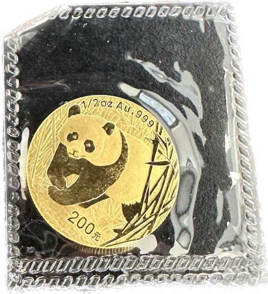 Panda 1/2 Oz Gold 2001