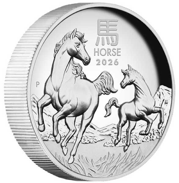 Lunar 3 Pferd 1 Oz High Relief 2026