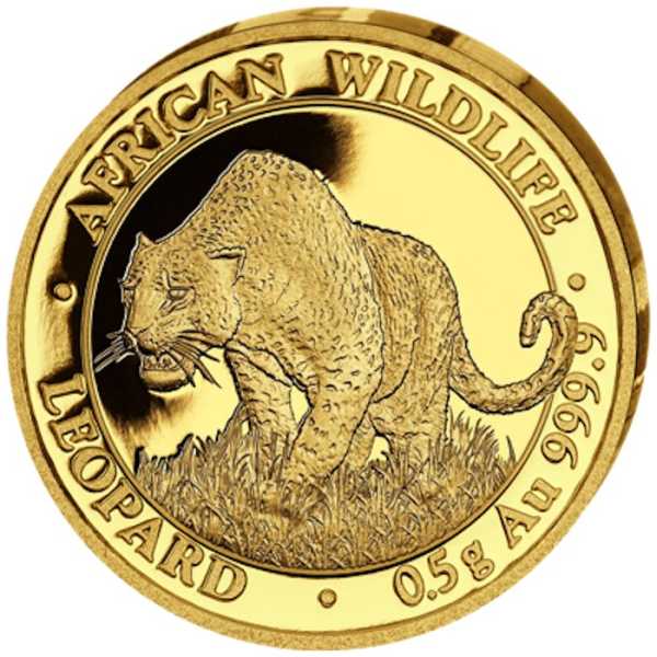 Somalia Leopard 0,5 Gramm Goldmünze 2023