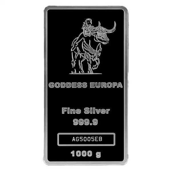 Godess Europa 1 Kilogramm Silberbarren