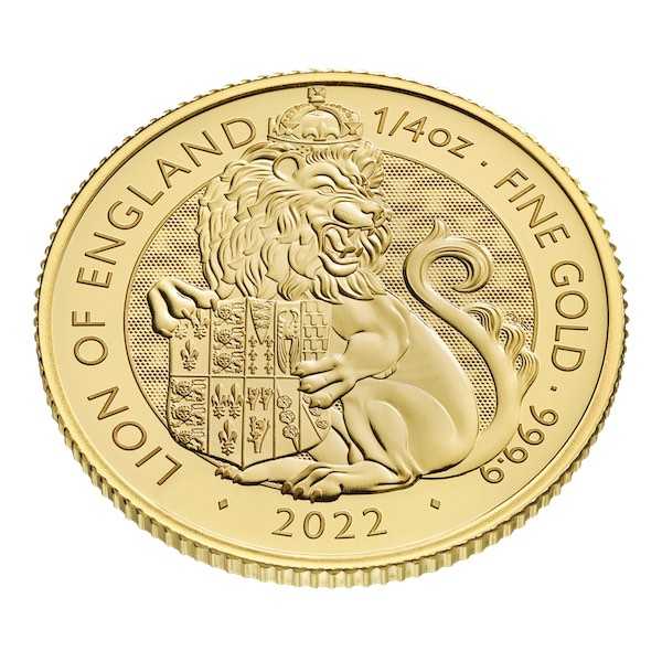 Tudor Beasts - Lion of England - 1/4 Unze Gold 2022
