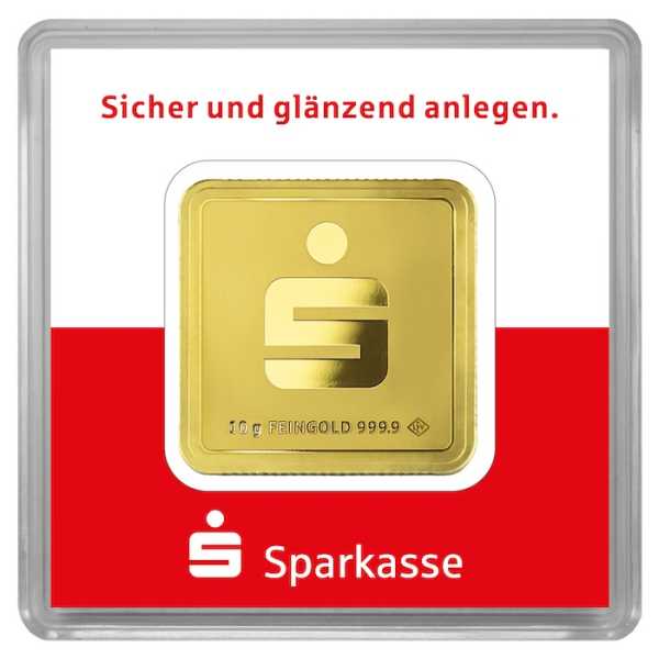 Sparkasse 10 Gramm Goldbarren kaufen und verkaufen