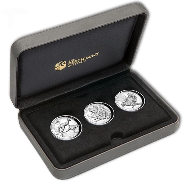 High Relief 2018 - Three Coin Set 2018 +Box +COA *