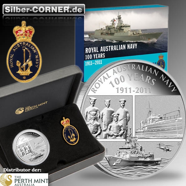 100 Years of Royal Australian Navy 1 Oz Silber Proof*