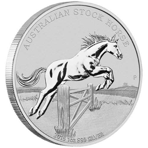 Stock Horse 1 Unze Silber 2015