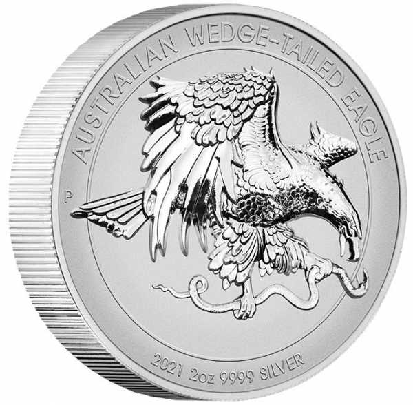 II Wahl Wedge Tailed Eagle 2 Oz Silber Ultra High Relief Reverse Proof 2021 +Box +COA*