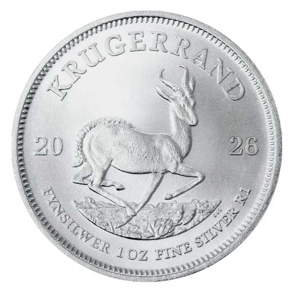 1 Oz Silber Krügerrand 2026 Rückseite Springbock
