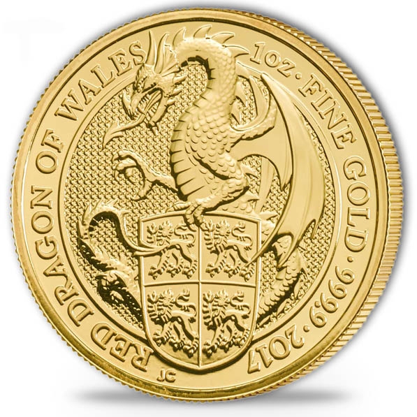 Red Dragon of Wales 1 Oz Gold 