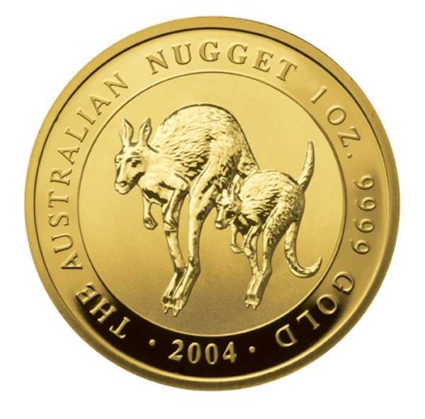 Australien Nugget 1 Unze Gold 2004