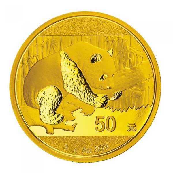 China Panda 3 Gramm Goldmünze 2016