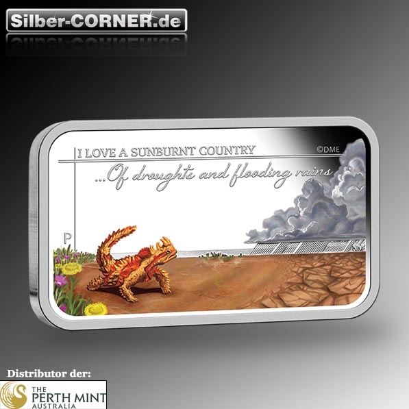 Sunburnt Country - Drought & Flodding Rains 1 Oz Silber*