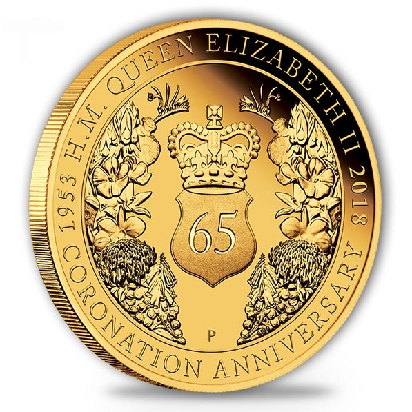 65th Anniversary - Coronation of QEII - 2 Oz Gold Proof