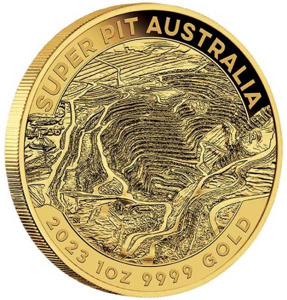 Australien Super Pit 1 Unze Goldmünze