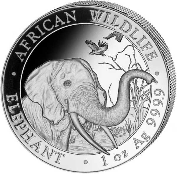 Somalia Elefant 1 Unze Silber 2018*